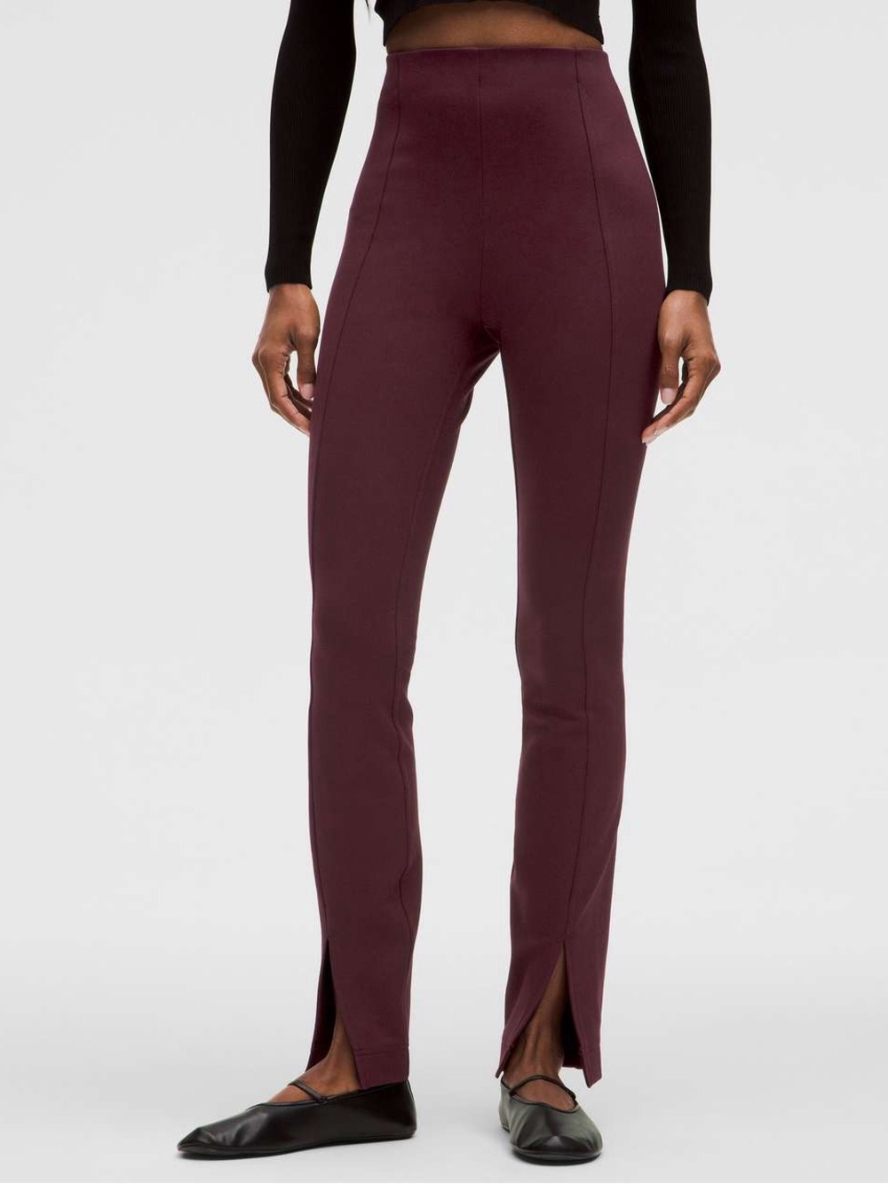 Lululemon Stretch Knit High-Rise Pull-On Pant *Regular Garnet Colour